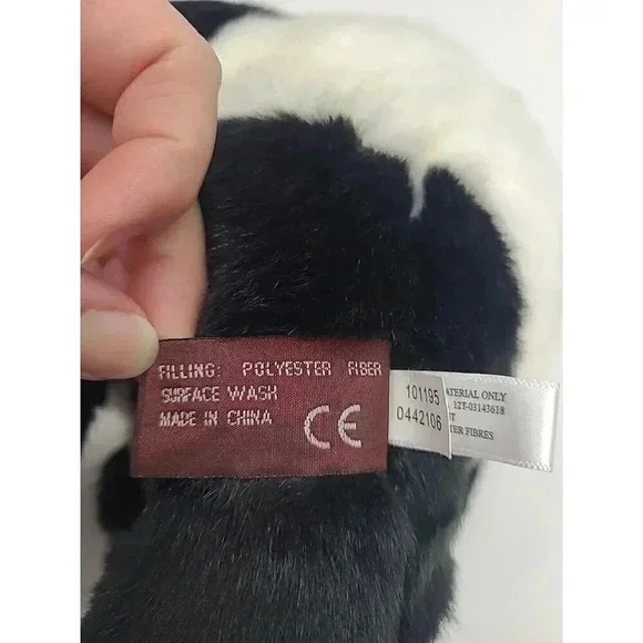 Vintage The Bearington Collection Plush Panda Bear Stuffed Animal Super Soft - Picture 6 of 6